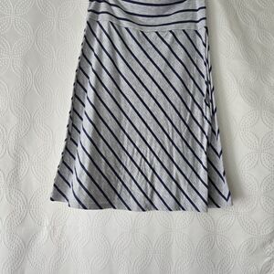 Universal Thread Navy and Gray A-Line Skirt